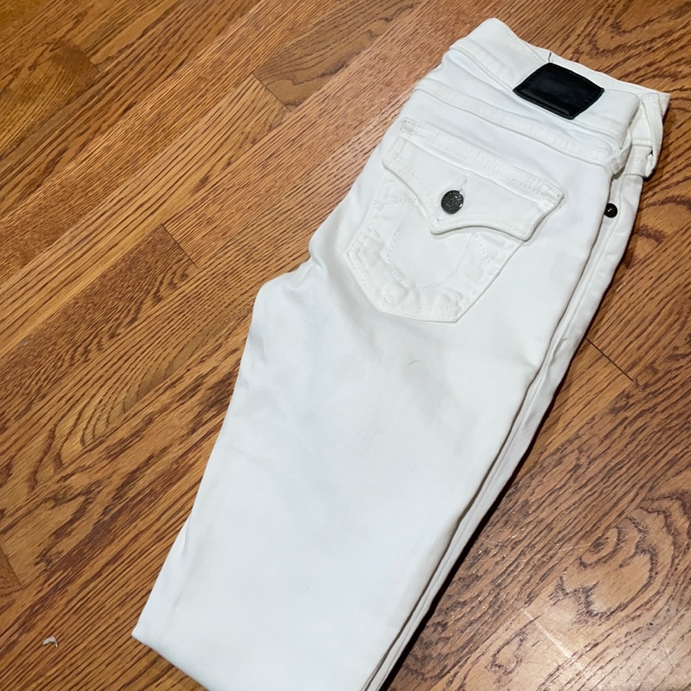 White true religion skinny jeans